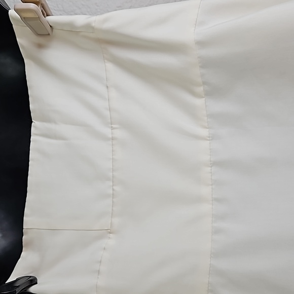 White House Black Market NWT Women's Cream Floral Silk Blend Strapless Dress 10 - Picture 5 of 11